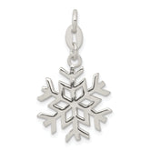 Sterling Silver Polished Snowflake Charm